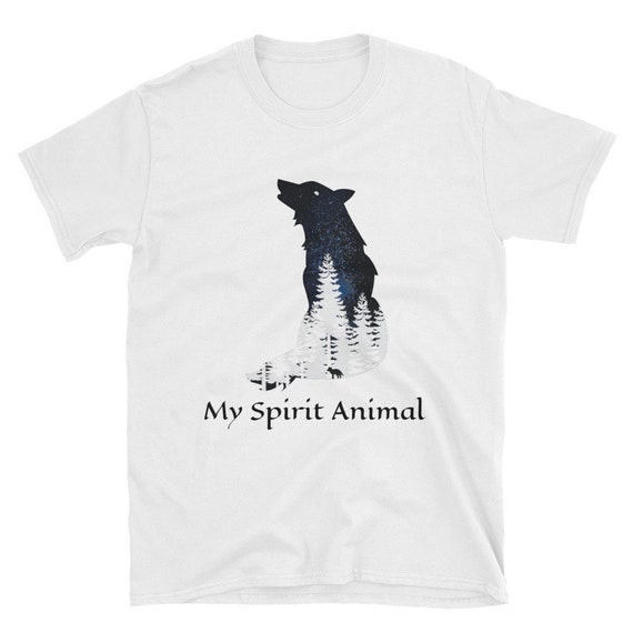 My Spirit Animal, Short-Sleeve Unisex T-Shirt, Wolf, Jack London Inspired