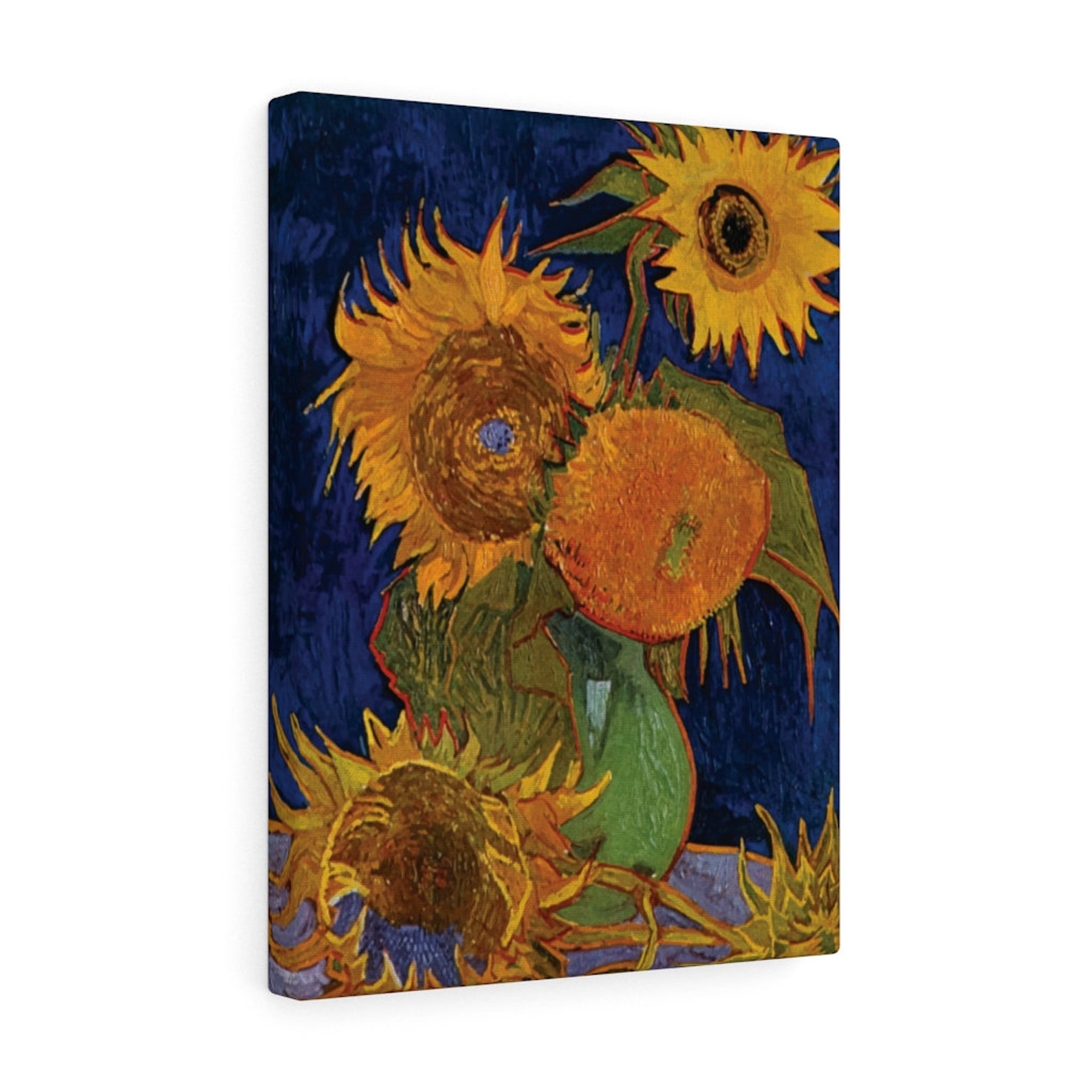 Six Sunflowers Canvas Gallery Wrap Vincent Van Gogh 1888 Etsy