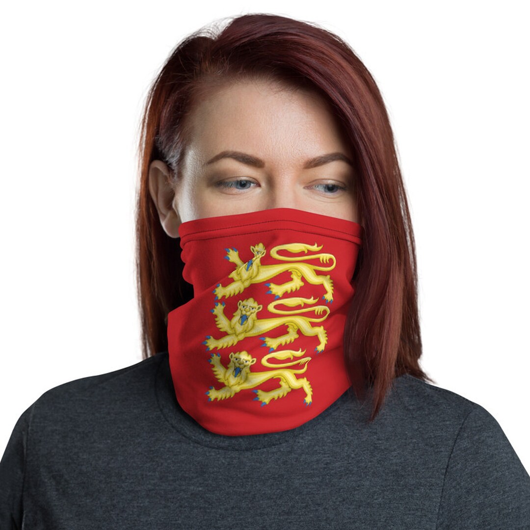Lions Neck Gaiter Royal Arms of England English Etsy UK