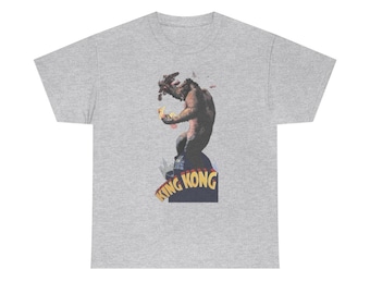 King Kong, Unisex T-shirt, Vintage 1933 Movie Poster