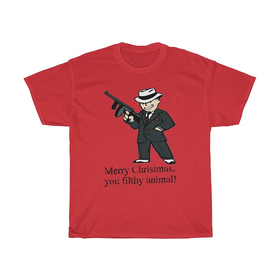 Merry Christmas You Filthy Animal, 100% Cotton T-shirt, Inspired From Home Alone 2: Lost In New York, XMAS Gift