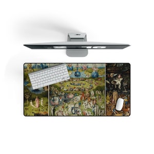 Garden Of Earthly Delights Large Desk Mat. 31" × 15.5", Hieronymus Bosch