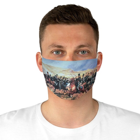 The Charge Of The Light Brigade Cloth Face Mask, Washable, Reusable, Battle of Balaclava, Crimean War, Military History