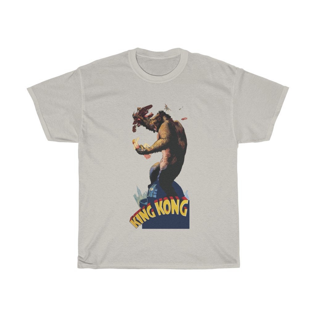 King Kong, Unisex Tshirt, Vintage 1933 Movie Poster