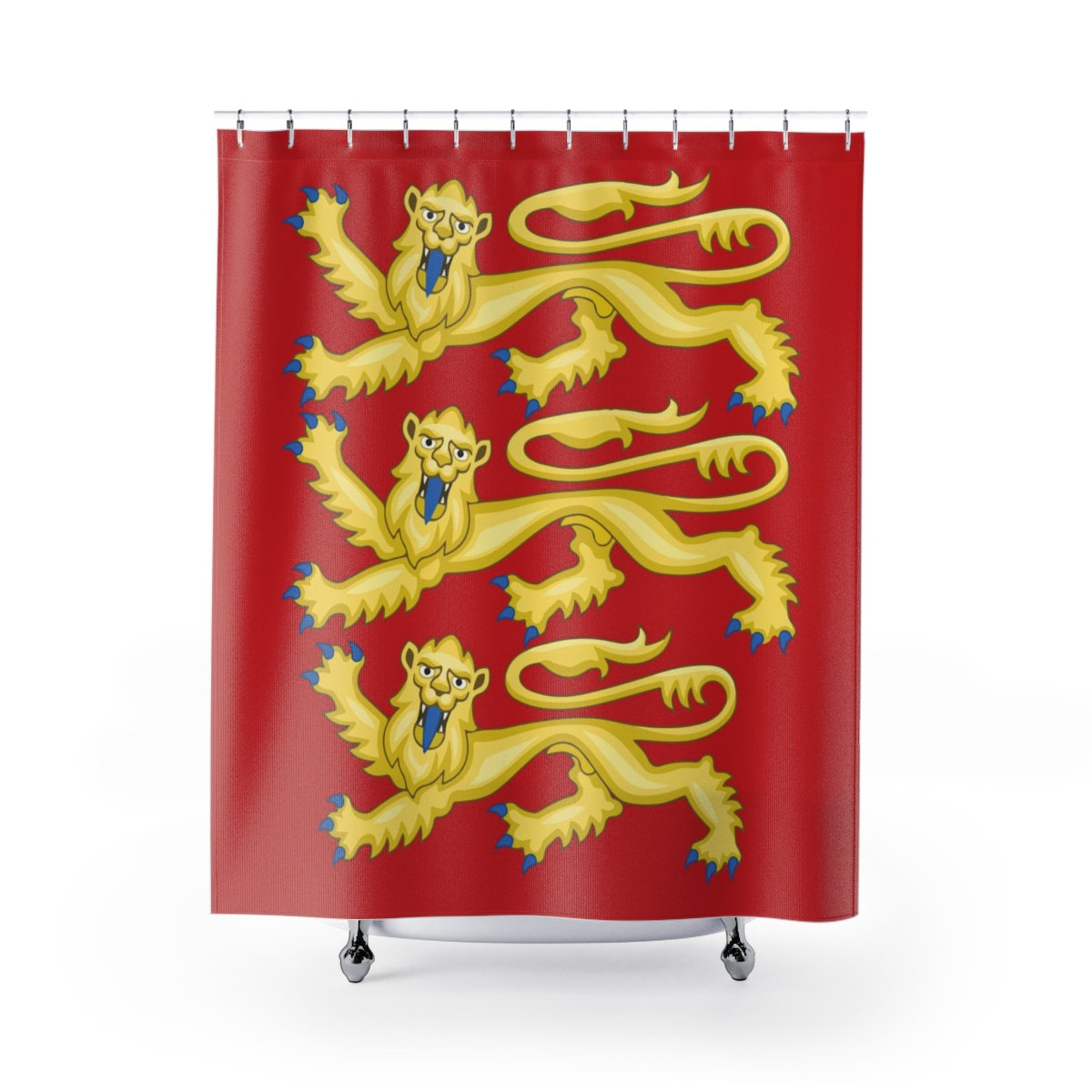 Lions, Shower Curtain, Royal Arms of England, English Pride