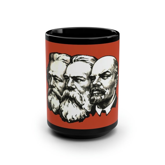 Marx Engels Lenin Black 15oz Ceramic Mug