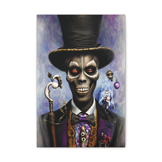 Baron Samedi, Canvas Print, Surreal, Vodou, Voodoo, Loa, Spirit