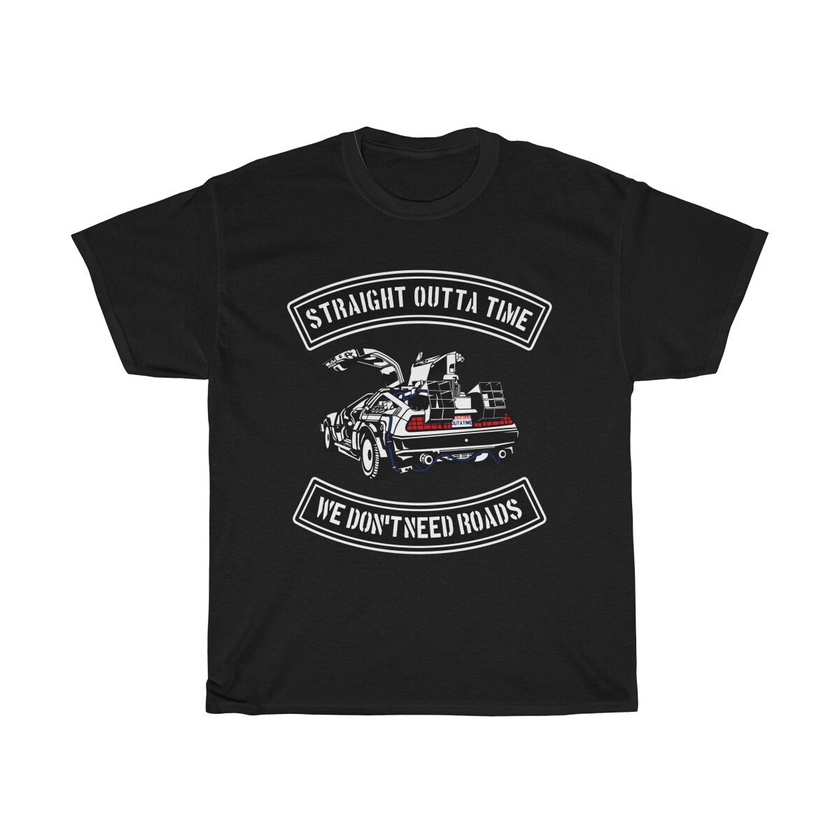 Outta Time DeLorean, Unisex Hvy Cotton T-shirt, Inspired From Back To ...