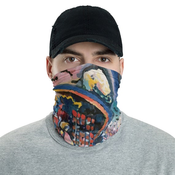 Moscow Cityscape, Neck Gaiter, Wassily Kandinsky, Abstract, Headband, Bandana