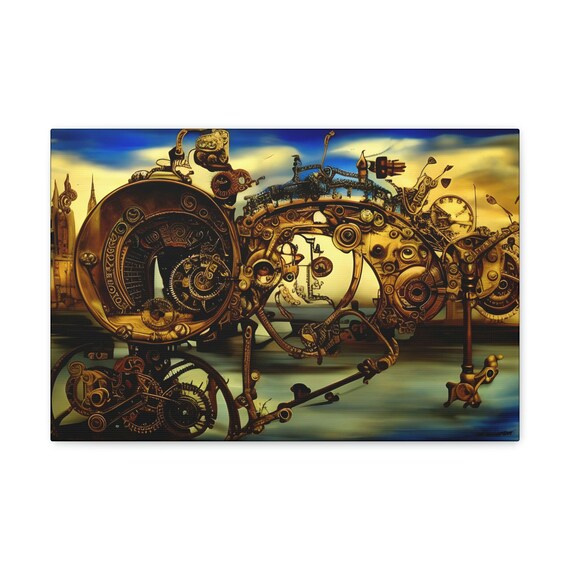 Surreal Steampunk #5, 18"x12" Canvas Print