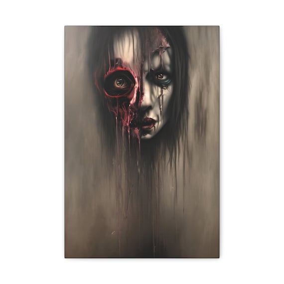 Her Story, Canvas Print, Surreal, Horror, Torment, Anguish, Malevolence