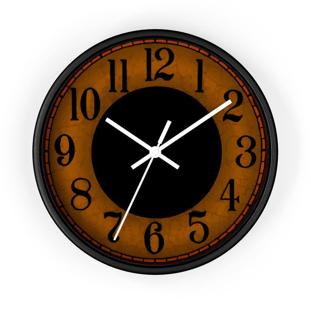 Vintage Style 10 Wall Clock, Large Numbers