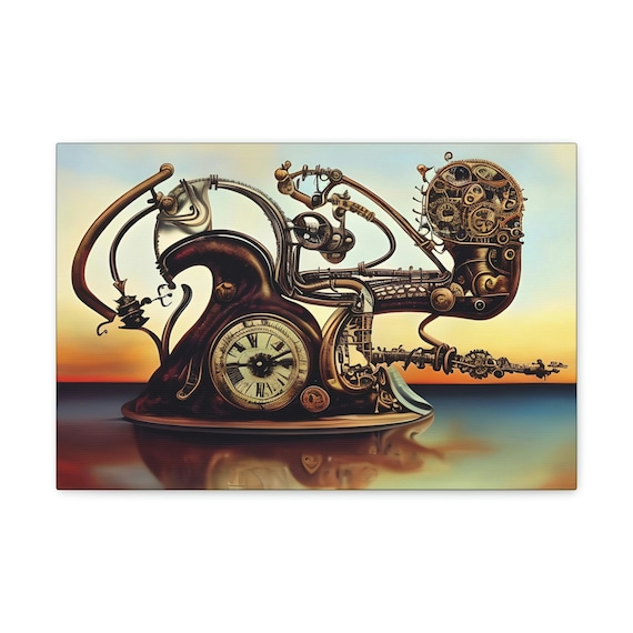 Surreal Steampunk #3, 18"x12" Canvas Print