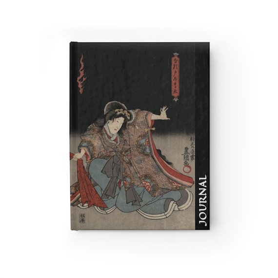 Kabuki Actors Hardcover Journal, Japanese Woodblock, Utagawa Kunisada, Circa 1847, Notebook