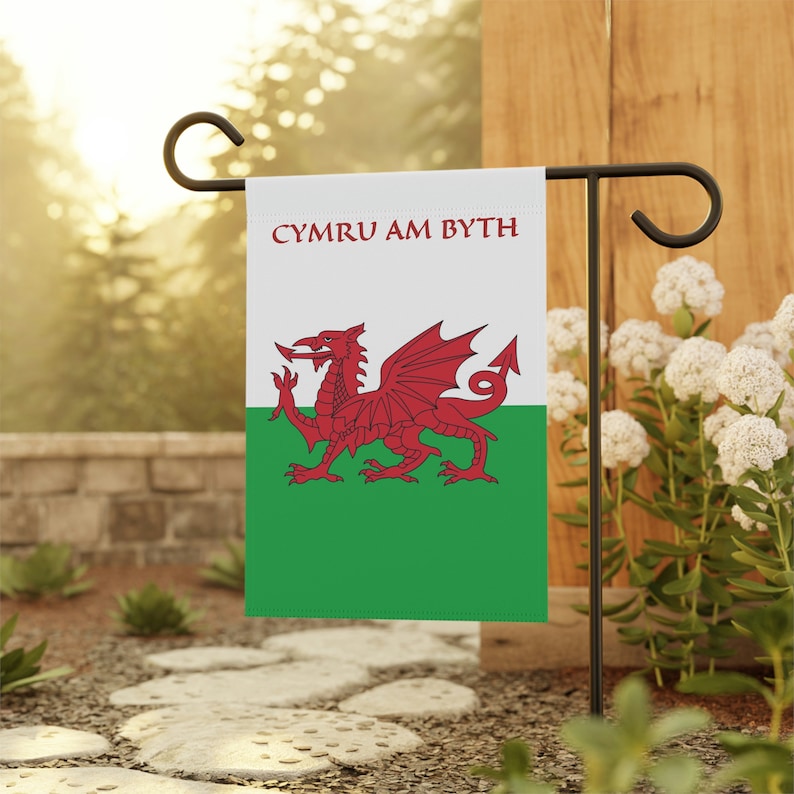 Welsh Red Dragon Garden Banner Cymru Am Byth Motto Etsy welsh-red-dragon-garden-banner-cymru-am-byth-motto-etsy