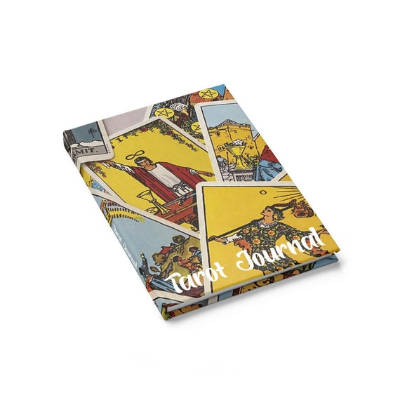 Tarot Card Journal v2, Hardcover, Ruled Line, Major Arcana From A Vintage Rider-Waite Deck