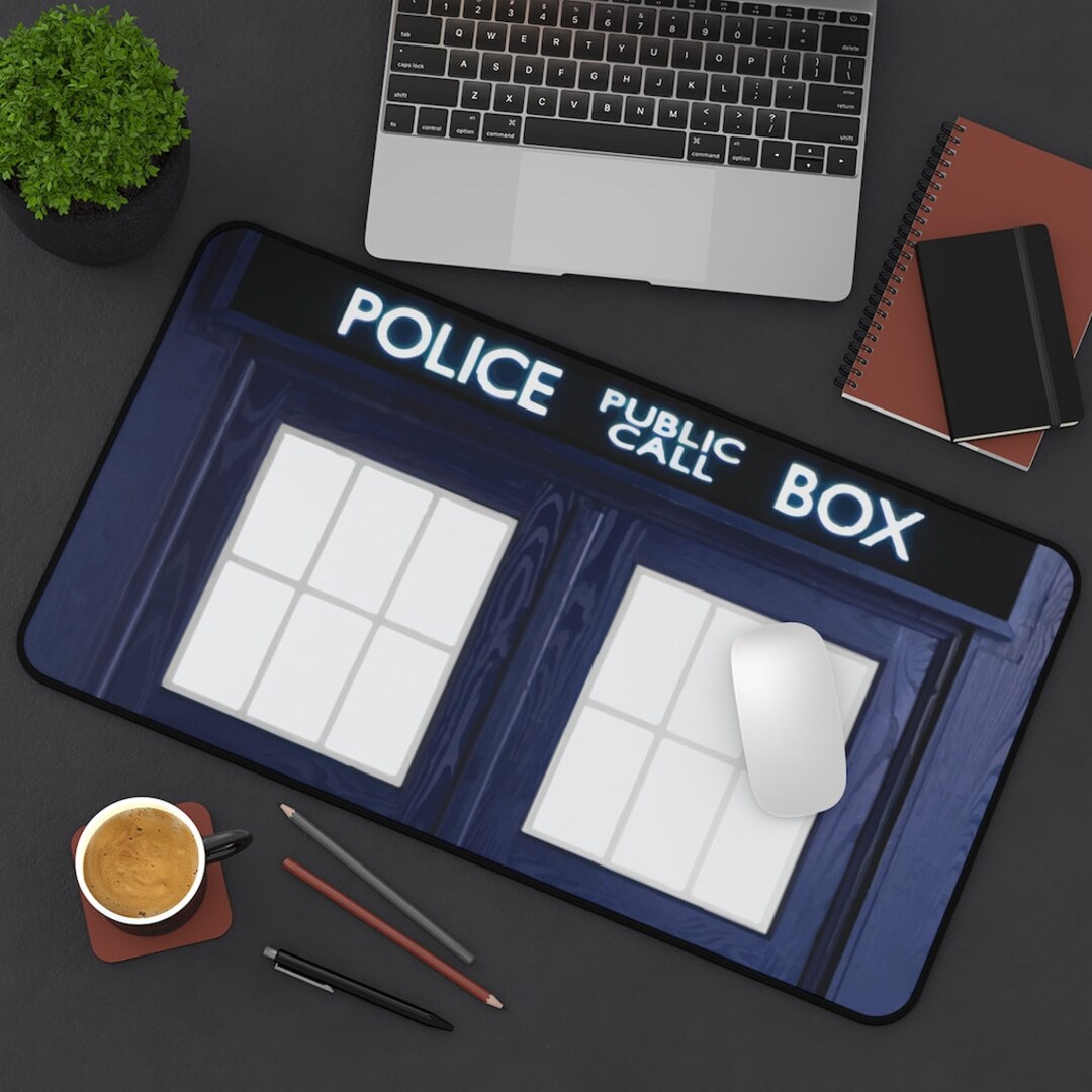 TARDIS Desk Mat, Inspired From Doctor Who - Etsy