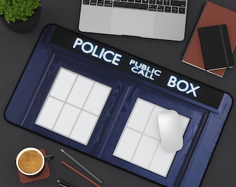 TARDIS Desk Mat, Inspired From Doctor Who