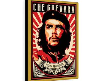 Che Guevara Canvas Print: Viva La Revolucion, Retro Activism Art