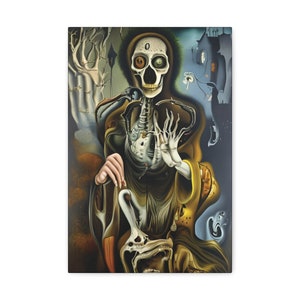 Necromancer, Canvas Print, D&D, Fantasy, Sci-Fi, Science Fiction, Magic, Necromancy, Black Magic, Dark Magick
