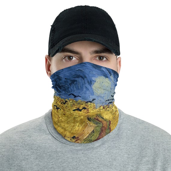 Wheat Field With Crows, Neck Gaiter, Vincent Van Gogh, Headband, Bandana