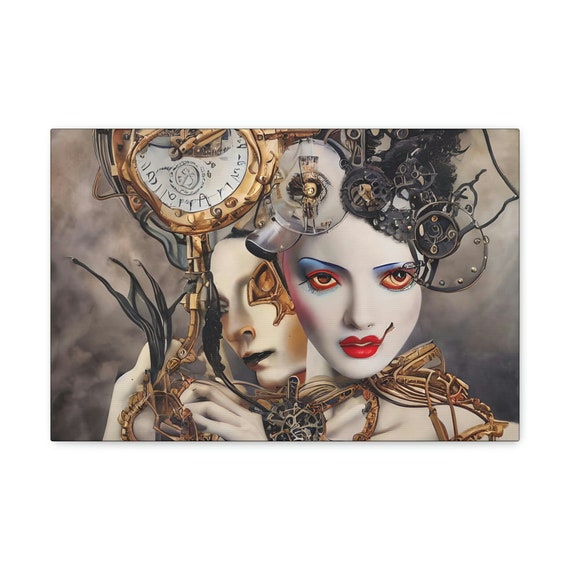 Surreal Steampunk #10, 18"x12" Canvas Print