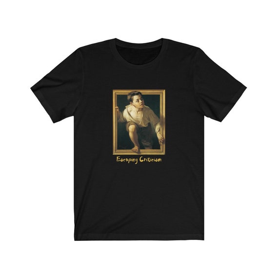 Escaping Criticism Bella+Canvas Soft T-shirt, Pere Borrell del Caso, 1874, 3D Illusion