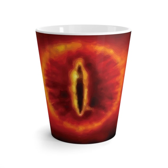 Eye Of Sauron, 12oz Latte Mug, Lord Of The Rings Inspired, Coffee, Tea