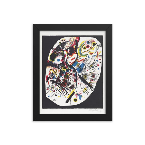 Small Worlds #3, 8"x10" Framed Giclée Poster, Black Wood Frame, Acrylic Covering, Wassily Kandinsky, Circa 1922, Abstract