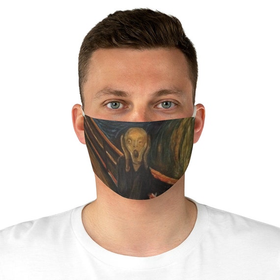 The Scream, Cloth Face Mask, Washable, Reusable, Edvard Munch