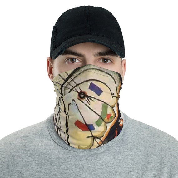 Transverse Line, Neck Gaiter, Wassily Kandinsky, Abstract, Headband, Bandana