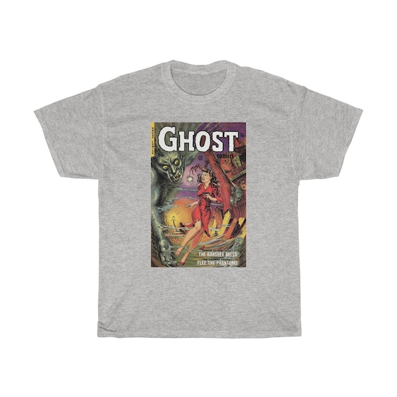 Ghost Comics - Heavy Cotton Tee - Vintage Horror Comic Cover