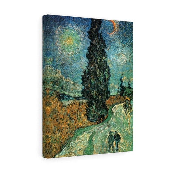 Road with Cypress and Star Canvas Gallery Wrap, Vincent Van Gogh, 1890