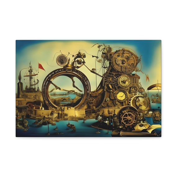 Surreal Steampunk #6, 18"x12" Canvas Print