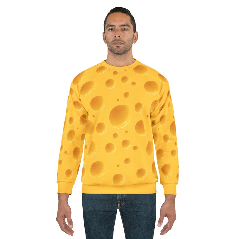 Cheese Sweatshirt For Your Green Bay Packers Super Bowl Party For a Cheesehead, AOP image 3