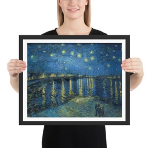 Starry Night Over The Rhone, 20&quot; x 16&quot; at 300 DPI Digital Image, Vincent Van Gogh