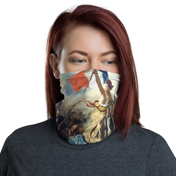 Liberty Leading The People, Neck Gaiter, Eugène  Delacroix, 1830, Activism, Headband, Bandana