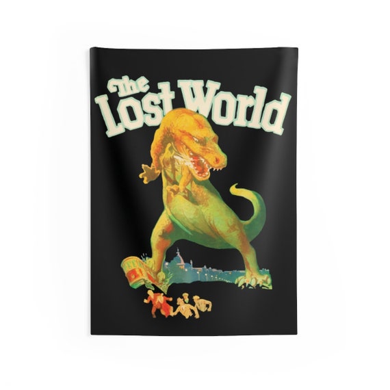 The Lost World, 26"x36" Indoor Wall Tapestry, Vintage 1925 Monster Movie Poster, Wall Decor, Room Decor