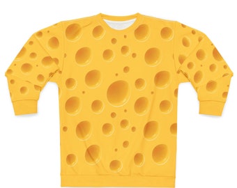 Cheese Sweatshirt For Your Green Bay Packers Super Bowl Party! For a Cheesehead!, AOP