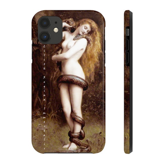 Lilith And The Serpent iPhone 11 Tough Case, Wicca, Feminism