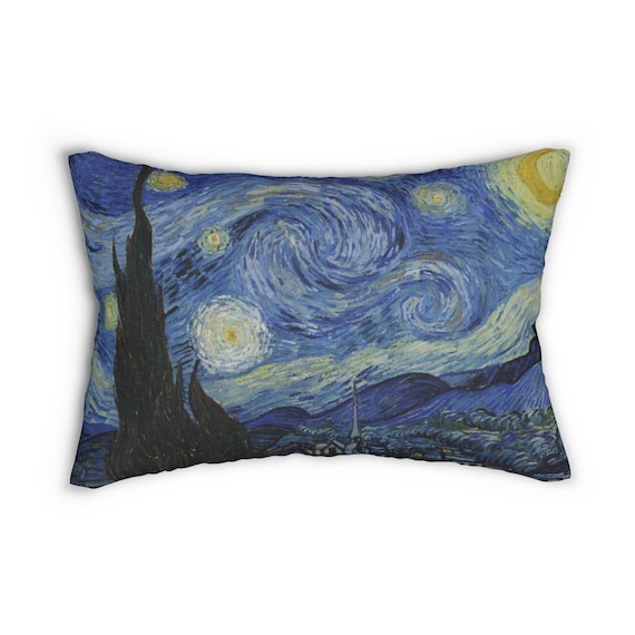 Starry Night Lumbar Pillow, Vincent Van Gogh