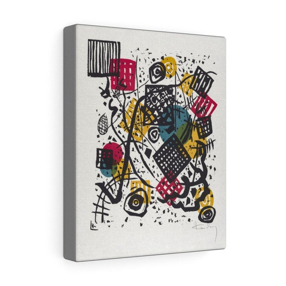 Small Worlds #5, 8"x10" Canvas Print, Wassily Kandinsky, Circa 1922, Abstract