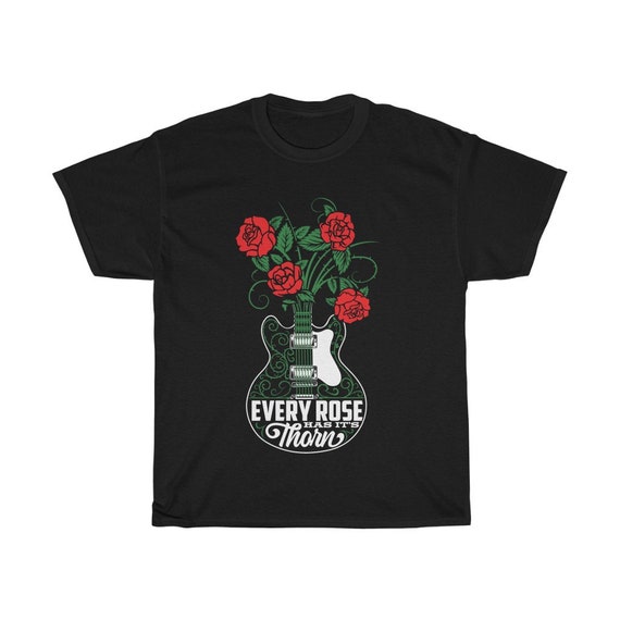 Every Rose Has It's Thorn, Unisex Heavy Cotton T-Shirt,