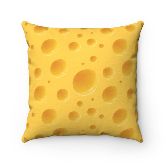 Cheese Square Pillow For Your Green Bay Packers Super Bowl Party! For a Cheesehead!