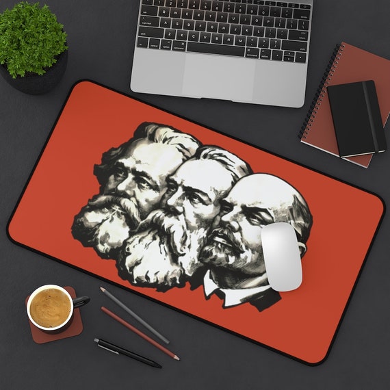 Marx Engels Lenin Desk Mat, Socialism, Communism, Marxism, Activism