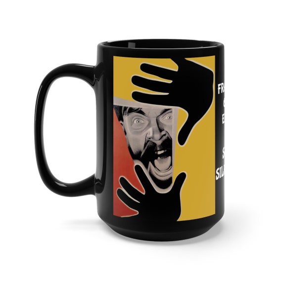 Fragment Of An Empire, Black 15oz Ceramic Mug, 1929 Soviet Silent Film Poster, Coffee, Tea