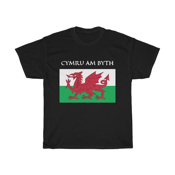 Wales T-Shirt Welsh Flag Wales T-Shirt Welsh Flag