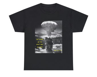 T-shirt Nagasaki Atomic Bomb Cloud: historische foto, katoenen T-shirt