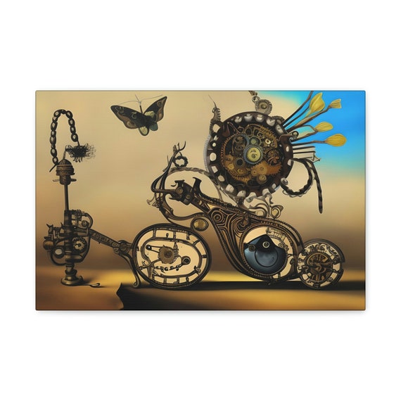 Surreal Steampunk #7, 18"x12" Canvas Print