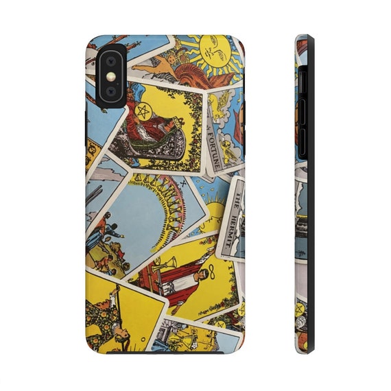 Tarot Card iPhone 10/11 Case Mate Tough Phone Case, Major & Minor Arcana From A Vintage Rider-Waite Dec